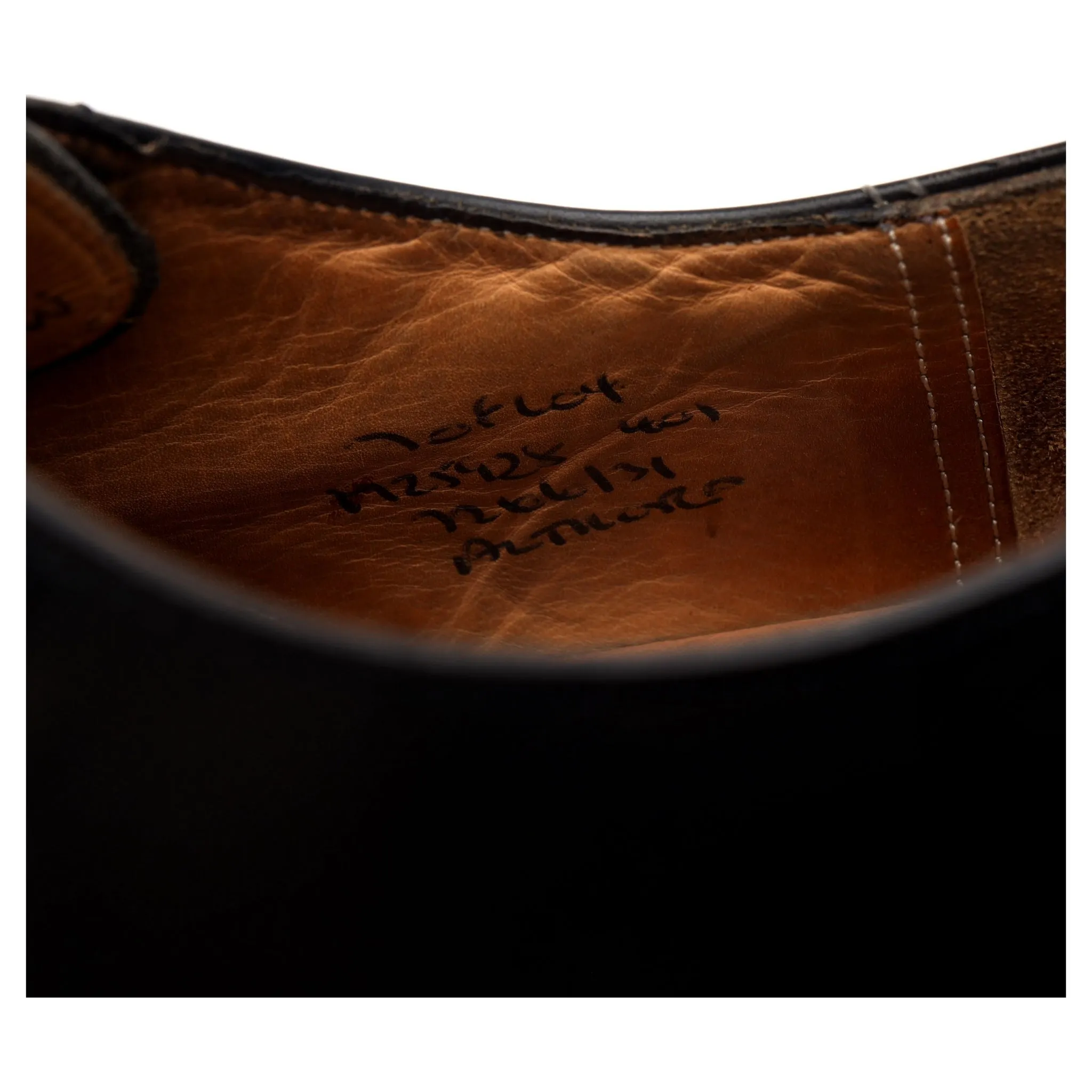 'Althorp' Black Leather Derby UK 7 F