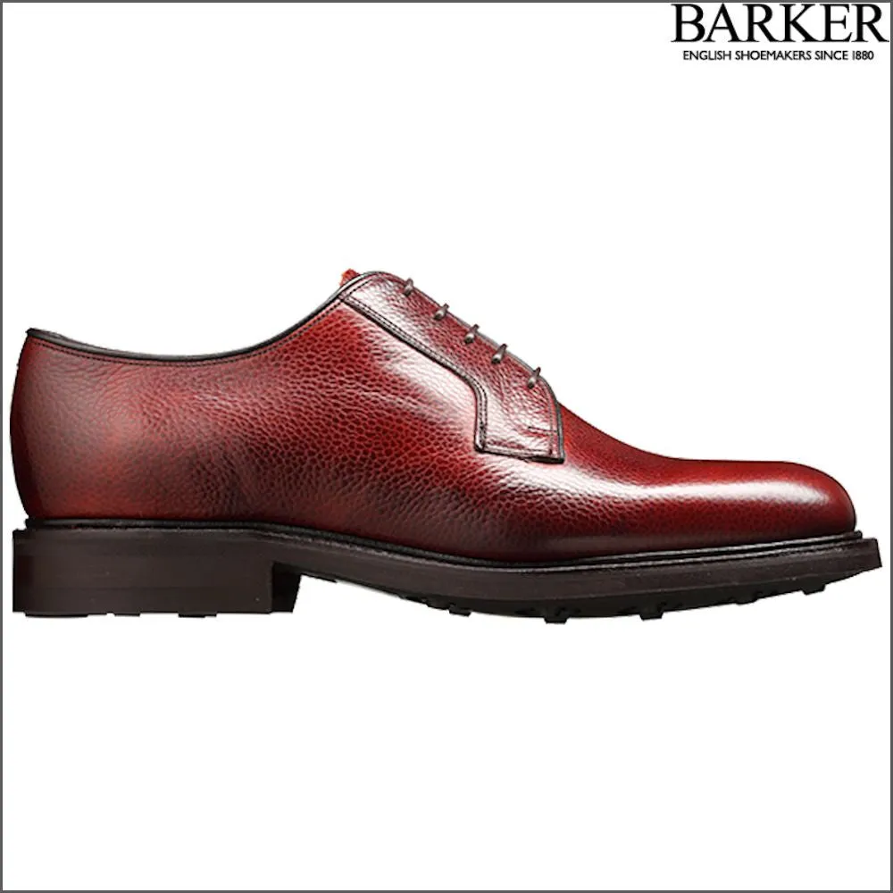 Barker Nairn Cherry Grain Storm Welted Derby*