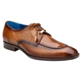 Belvedere Primo Almond Safari Alligator & Pebble Grain Derby Shoes