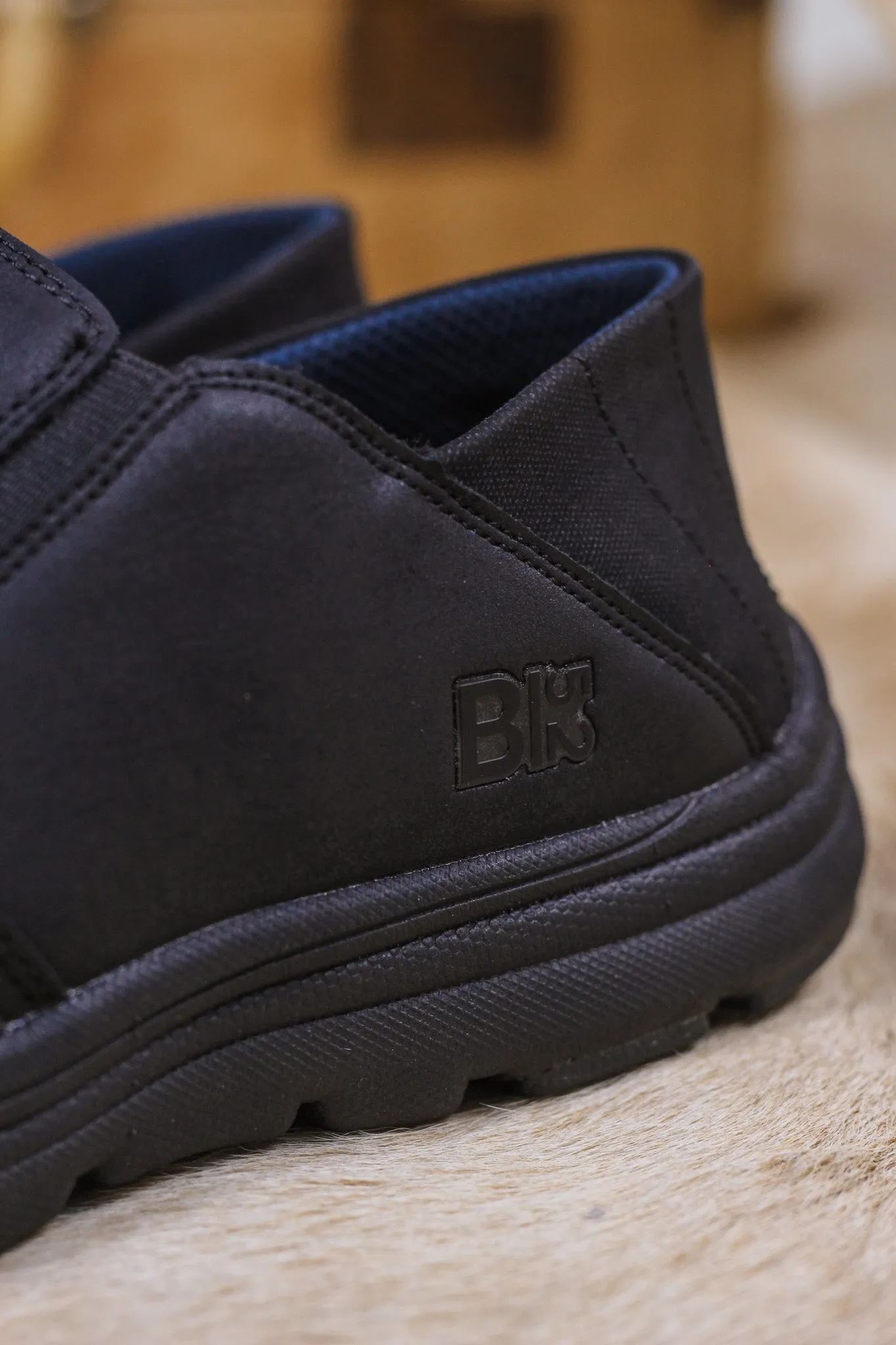 Black On Black Slip On Shoe Bullboxer