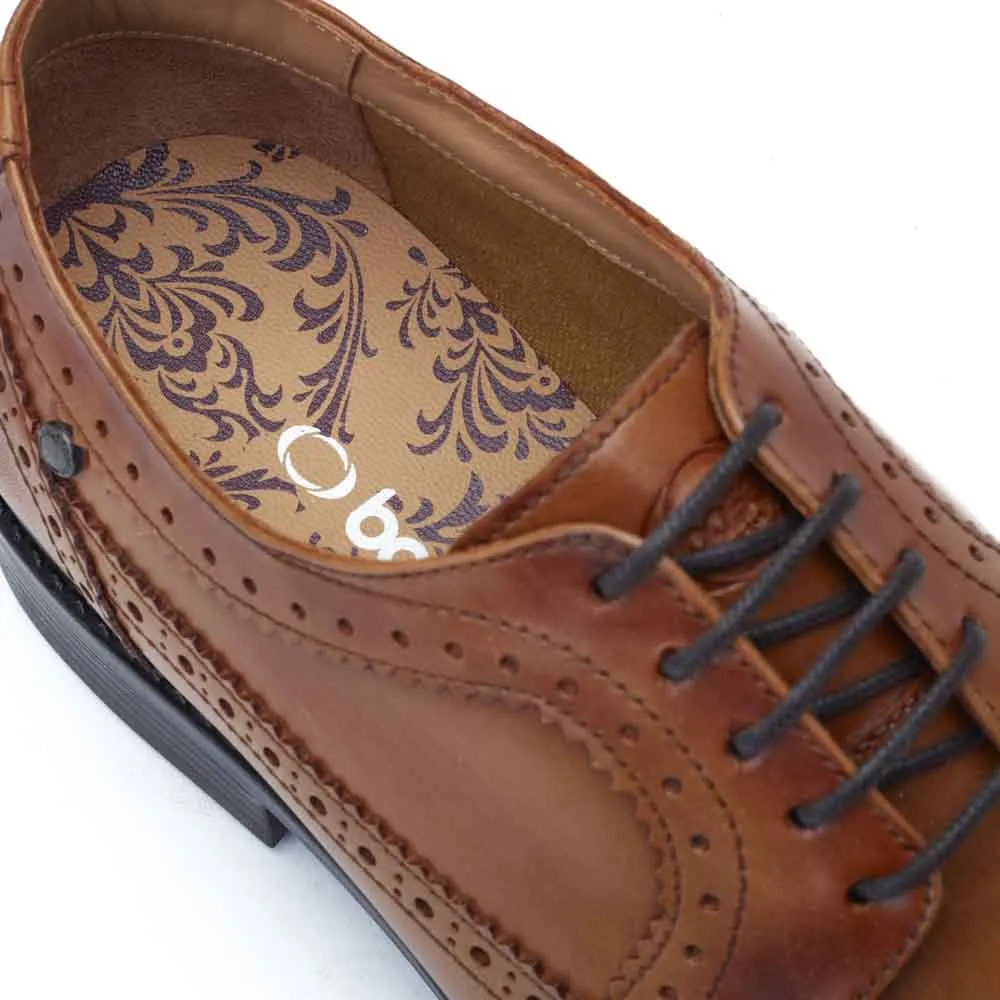 Castello Waxy Brogue Shoes