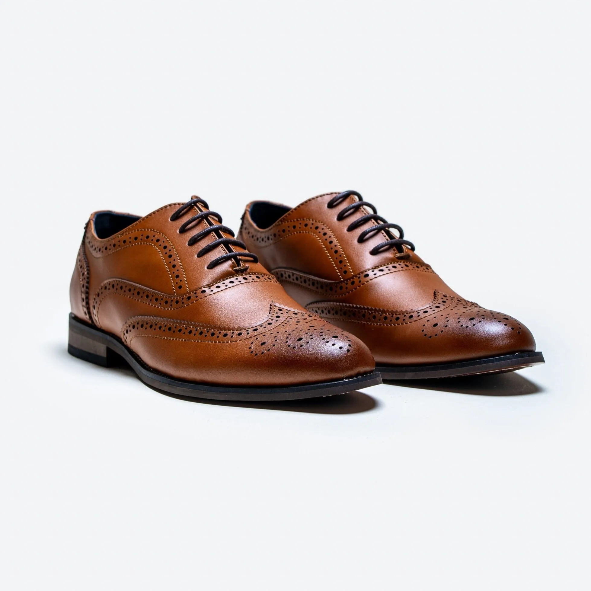 Clark Tan Brogue Shoes