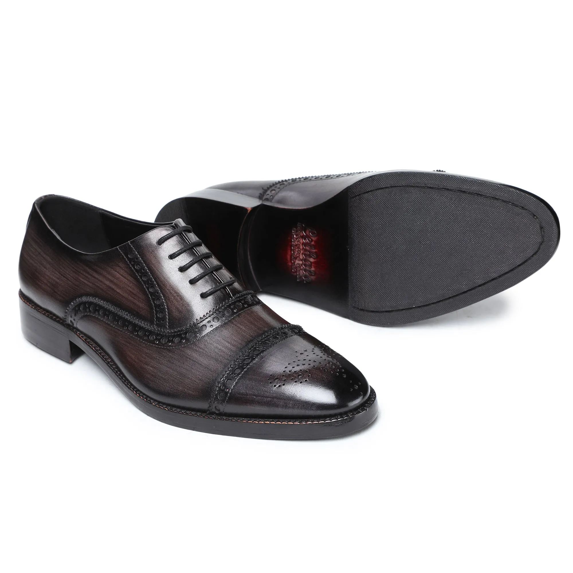 Classic Captoe Oxford - Coffee