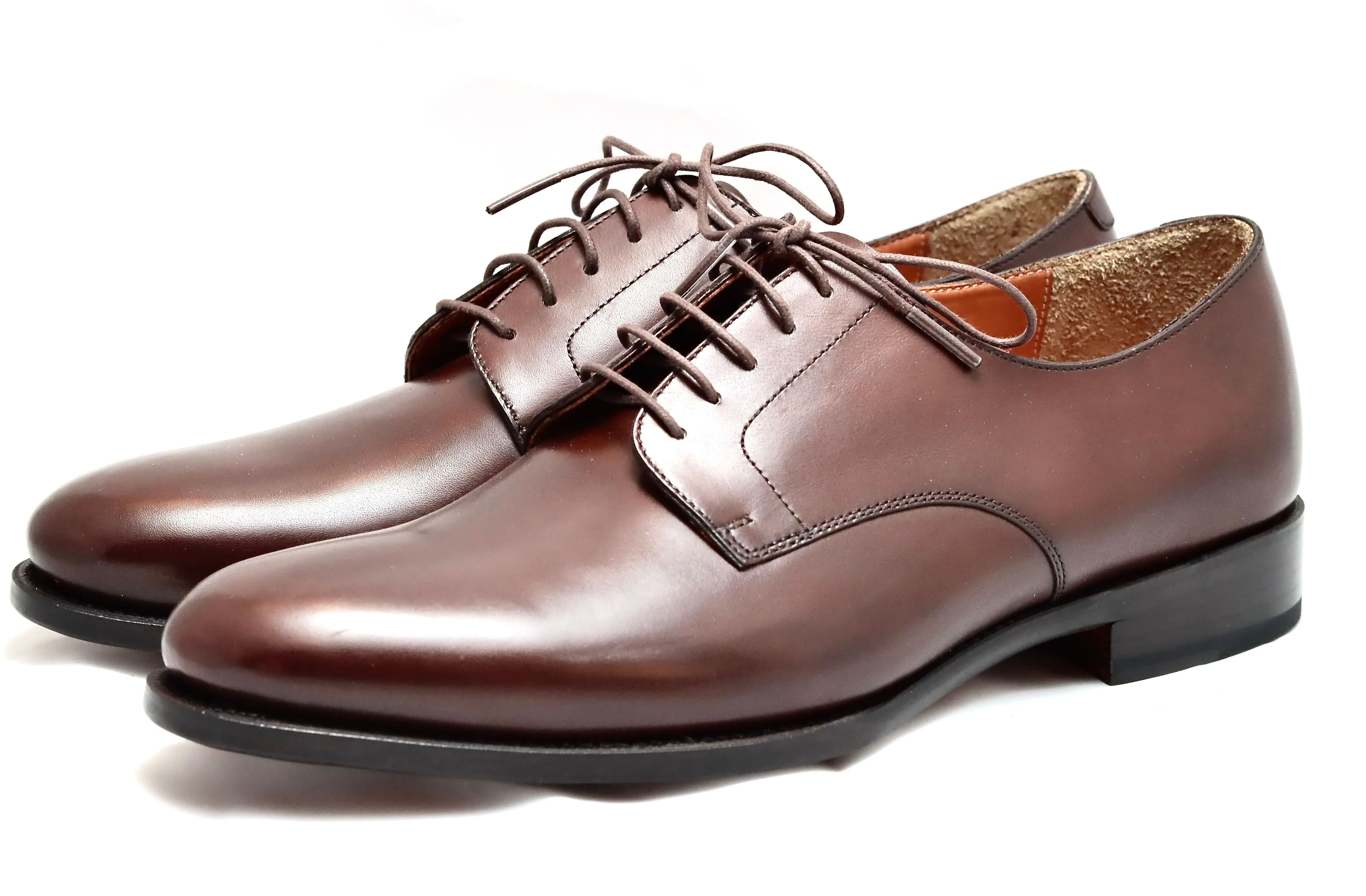 Derby shoe | mocha | Box calf |wide fit