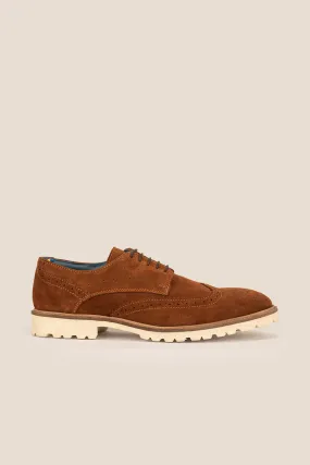 Eli Brown Suede Wide Fit