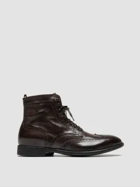 EMORY CAOU 016 - Dark Brown Leather Boots