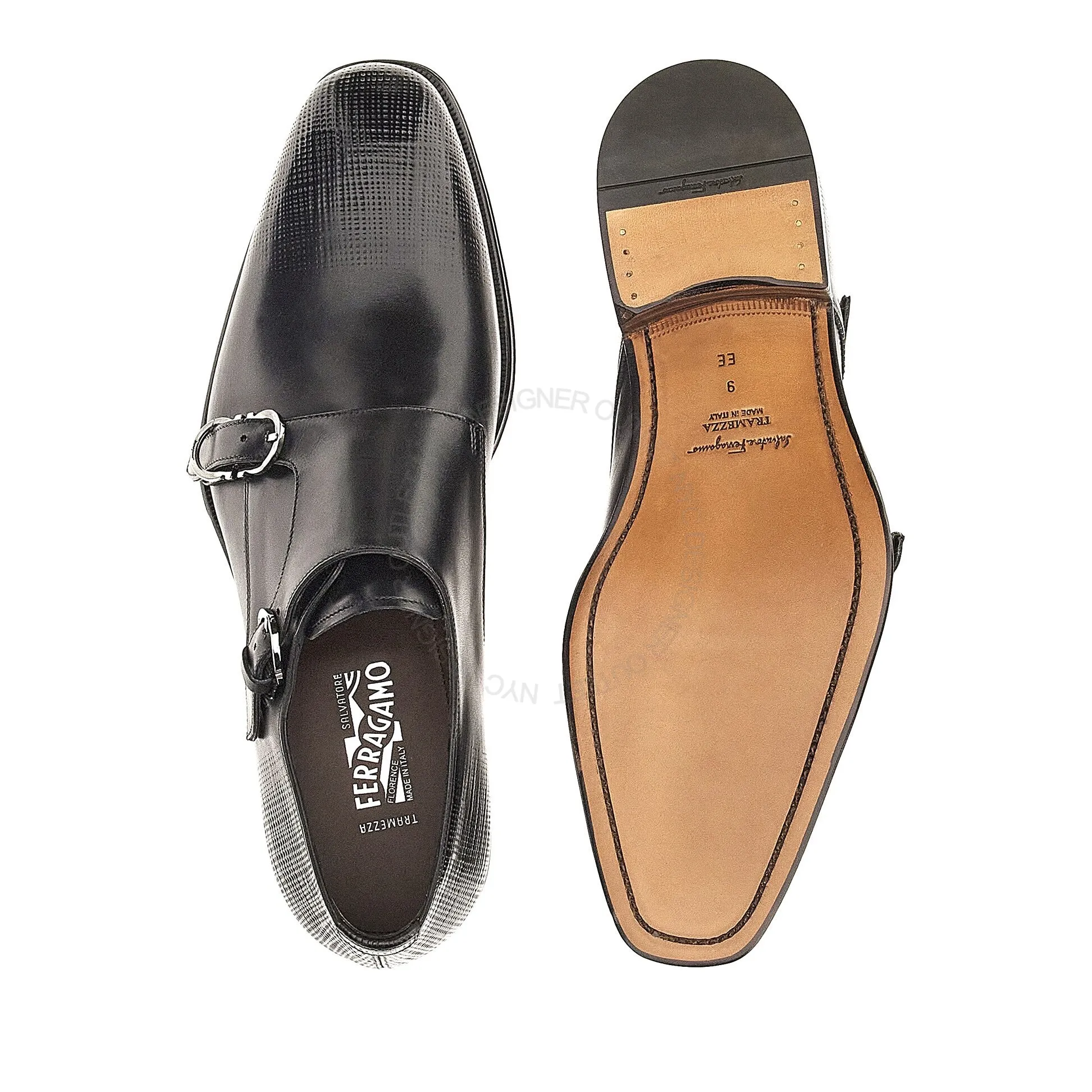 Ferragamo Newson Double Monk-Strap Loafers