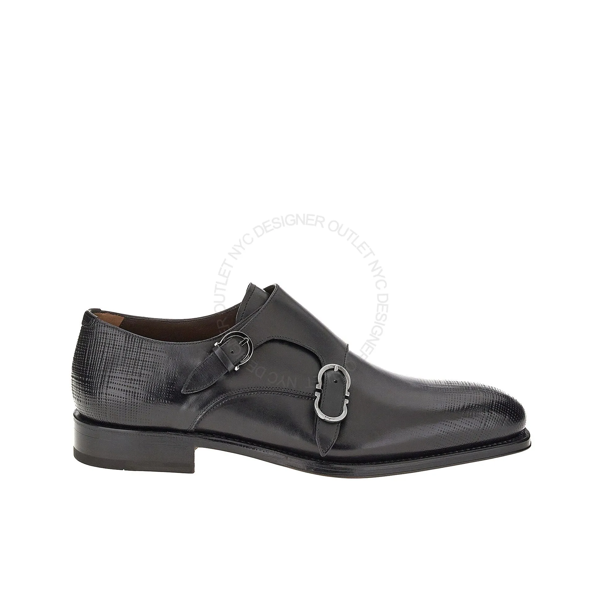 Ferragamo Newson Double Monk-Strap Loafers