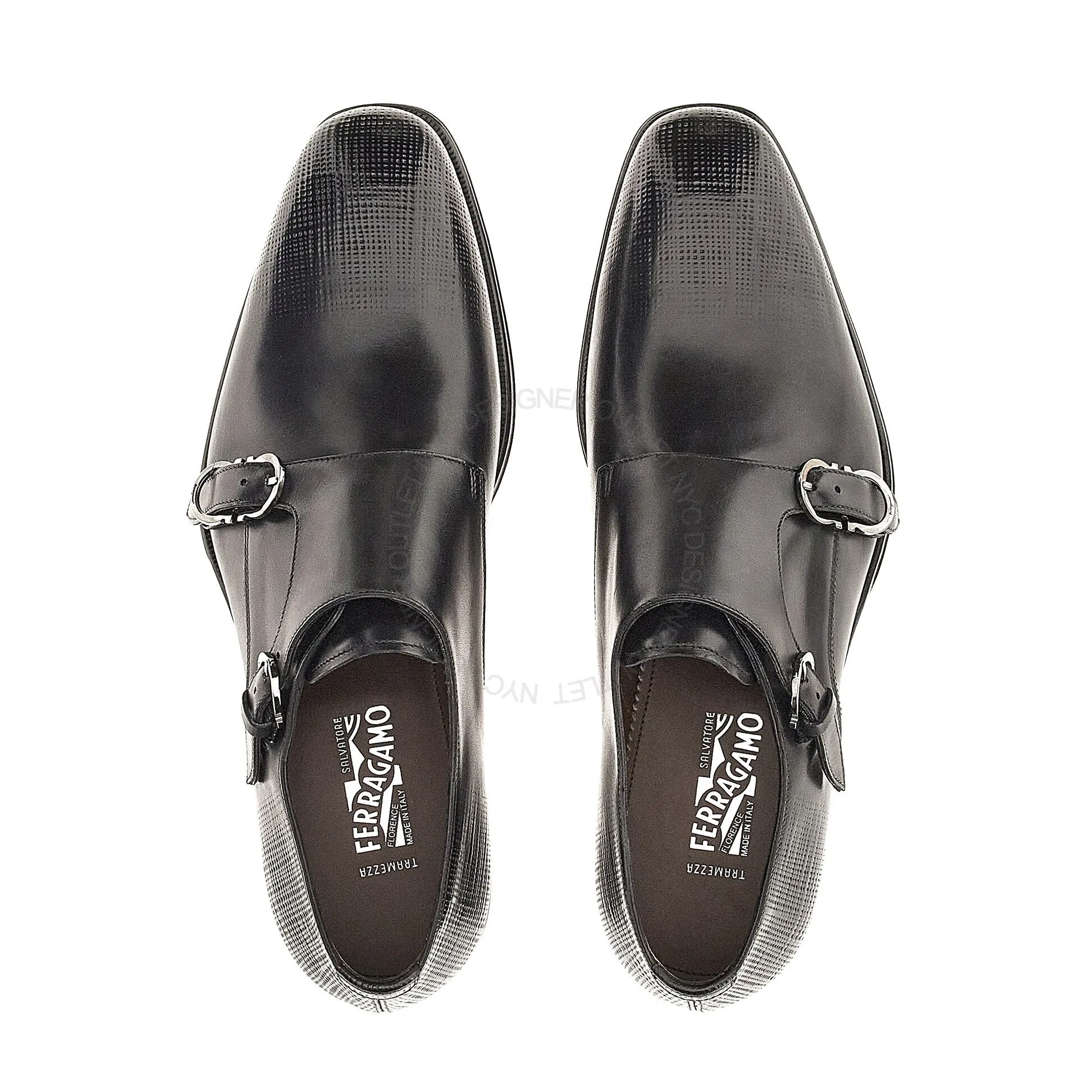 Ferragamo Newson Double Monk-Strap Loafers