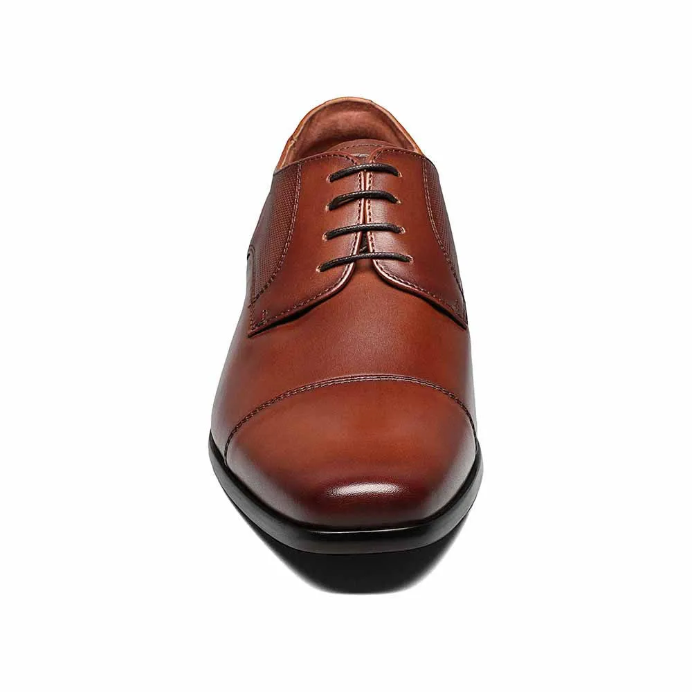 Florsheim Postino Oxford Cognac Cap Toe Shoes