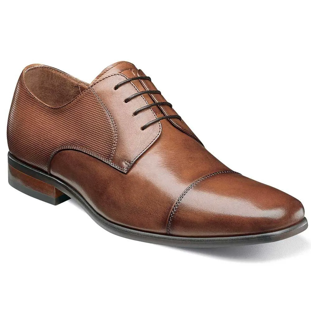 Florsheim Postino Oxford Cognac Cap Toe Shoes