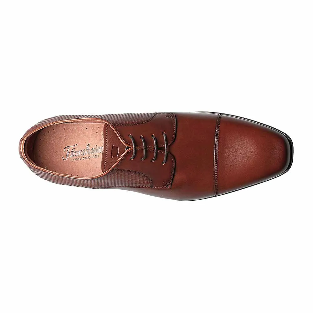 Florsheim Postino Oxford Cognac Cap Toe Shoes