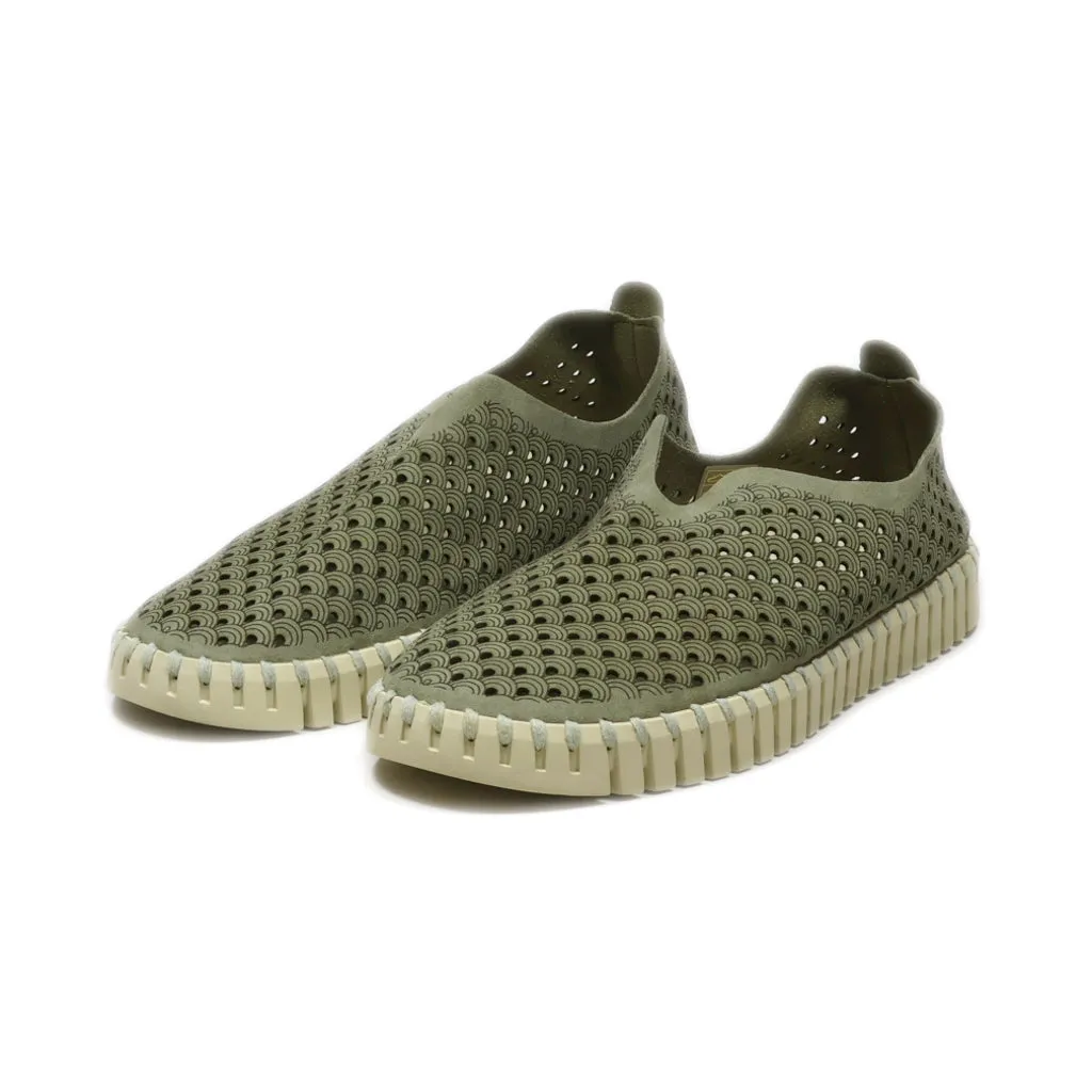 Ilse Jacobsen Hornbaek Slip Ons Fabric Green Colour For Women