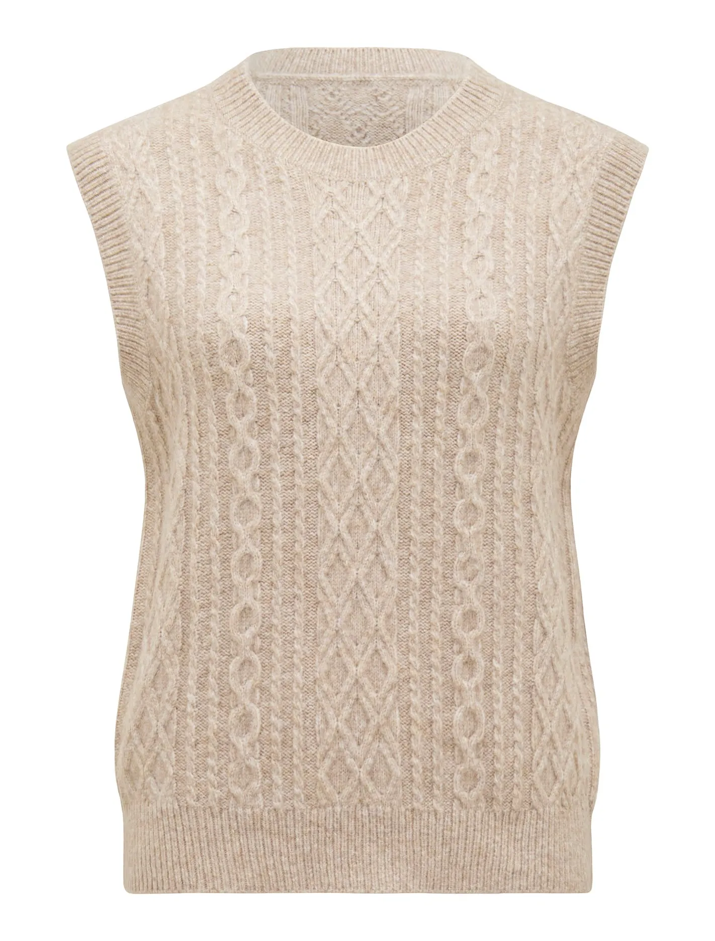 Indie Cable Knit Tabard Sweater