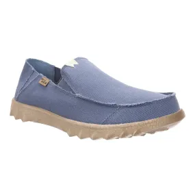 Kickback Couch Mid Blue Canvas Mens Slip On Shoes