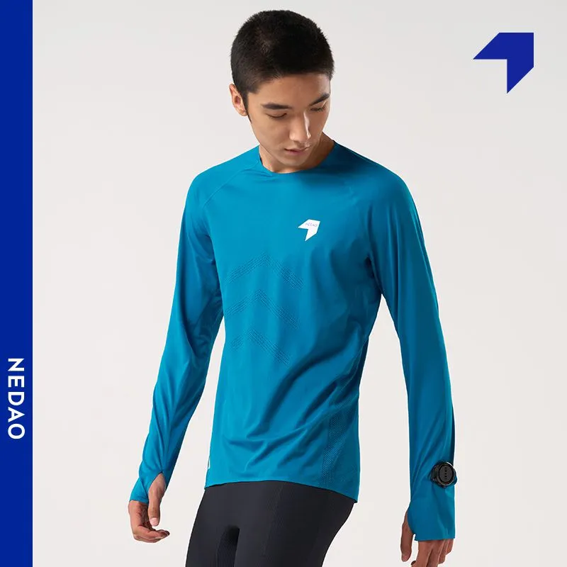 Nedao Men's SwiftBreeze Ventilated Running Long Sleeve