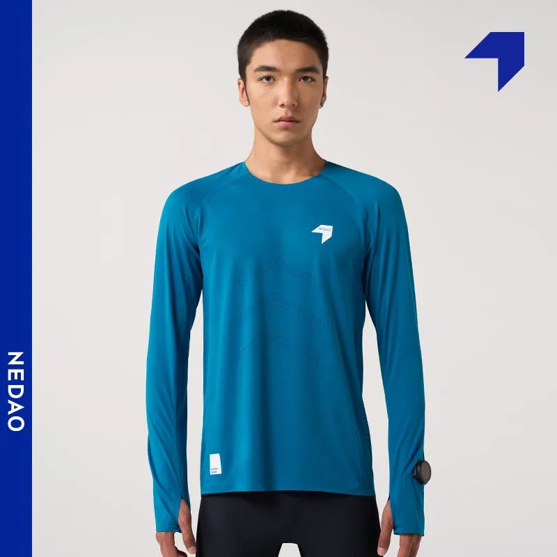 Nedao Men's SwiftBreeze Ventilated Running Long Sleeve