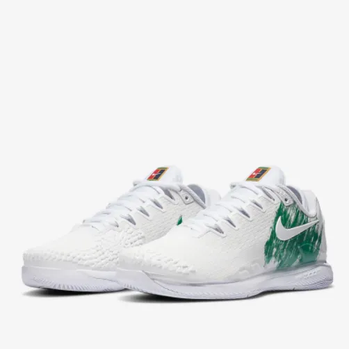 Nike Court Air Zoom Vapor X Knit White Clover, Women's Hard Court Sneakers