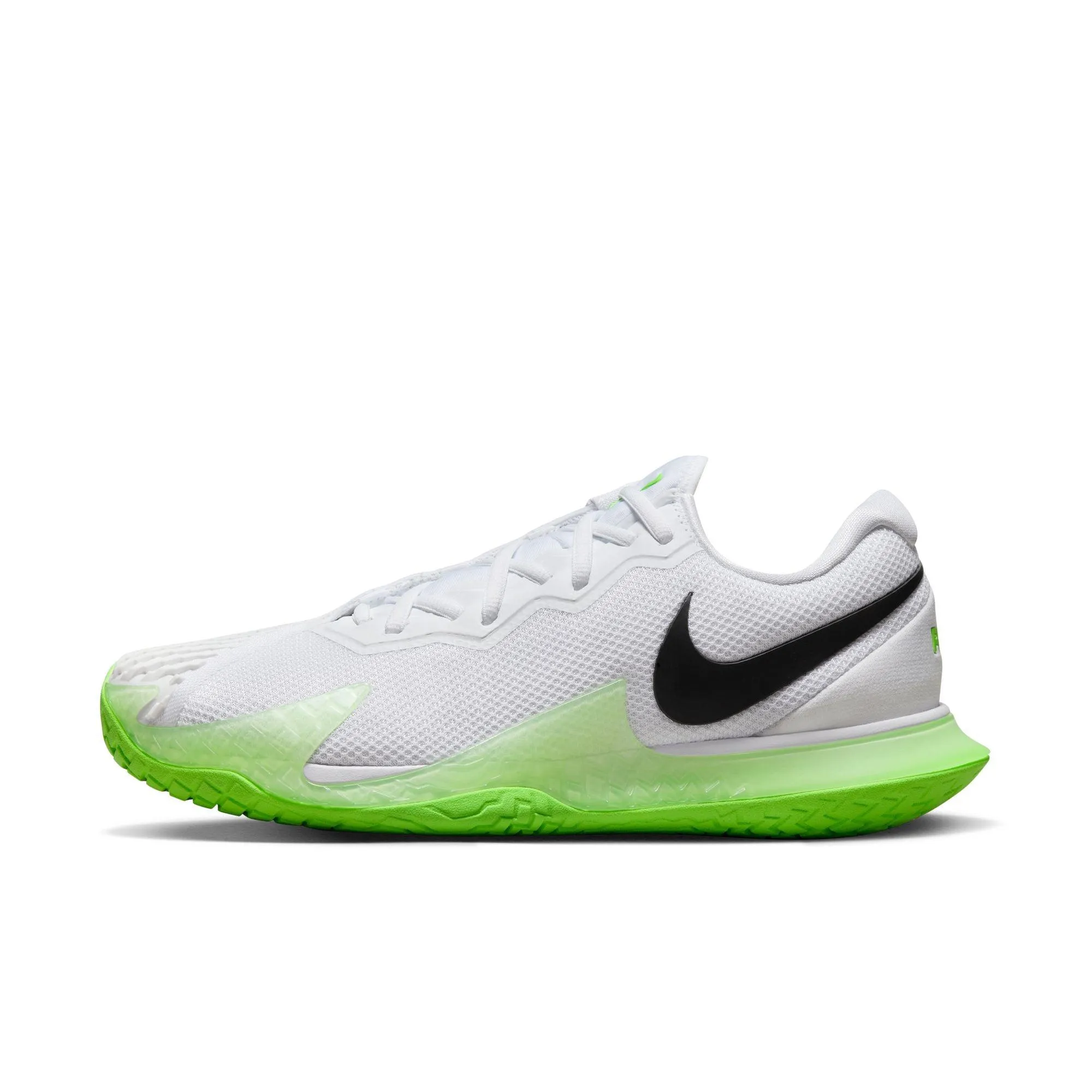 NIKECOURT ZOOM VAPOR CAGE 4 RAFA (WHITE/BLACK-ACTION GREEN-LT LEMON TWIST )