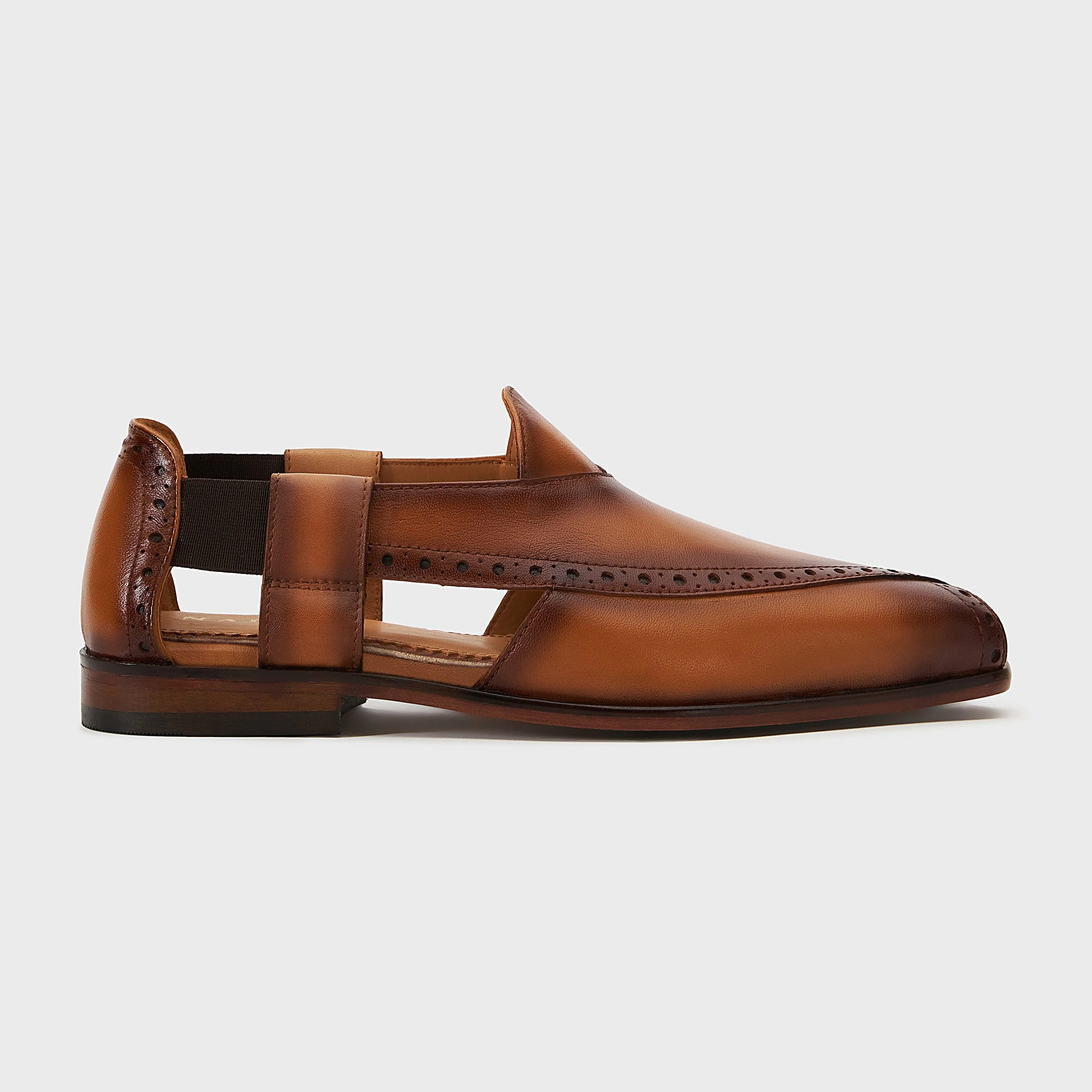 Peshauri Brogue | British Tan Leather