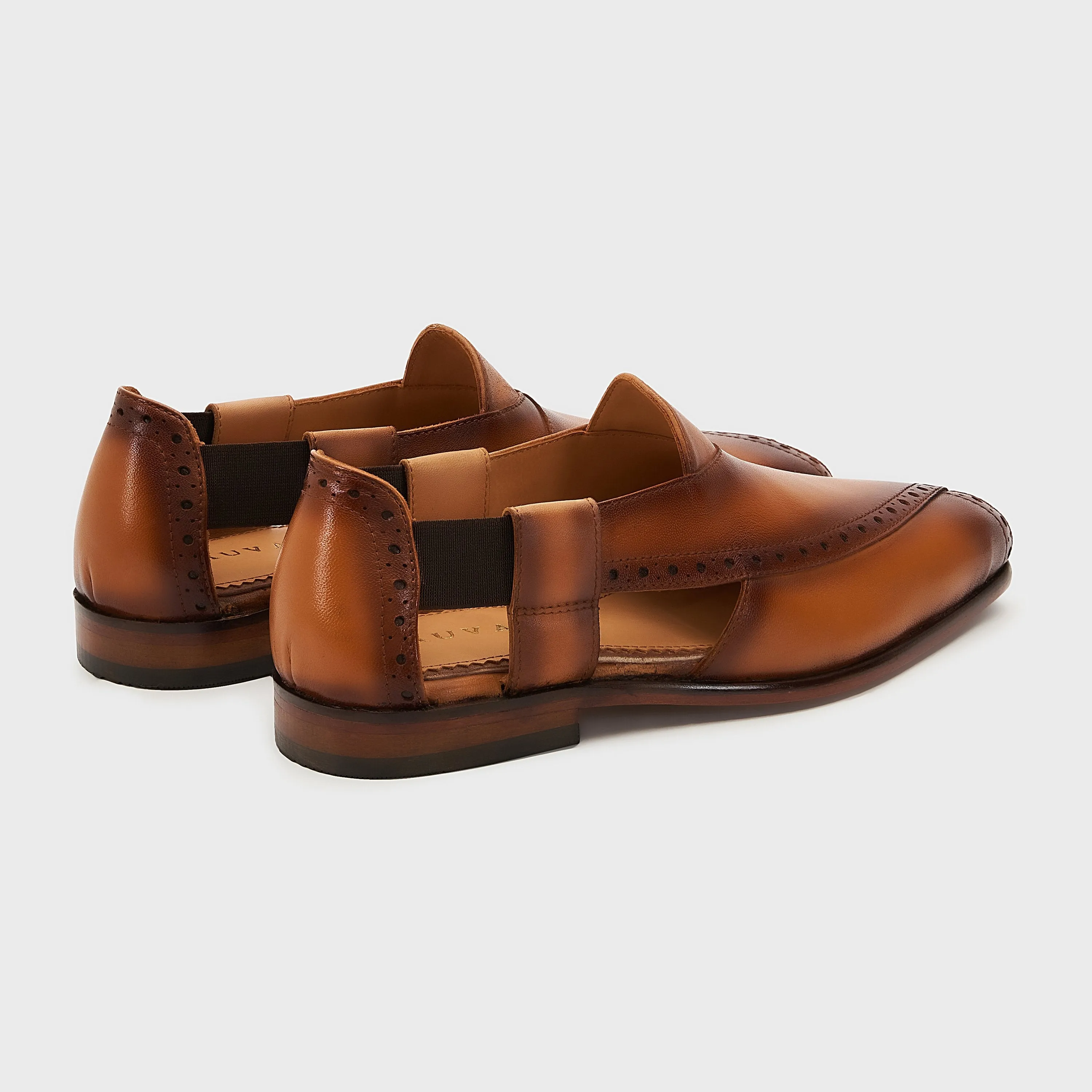 Peshauri Brogue | British Tan Leather