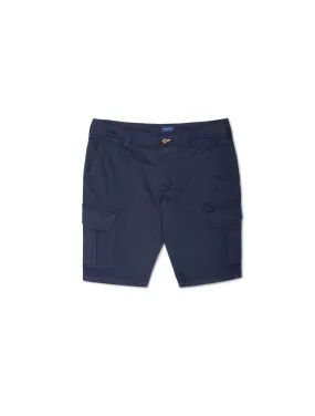 Relaxed Fit Twill Utility Shorts Marine