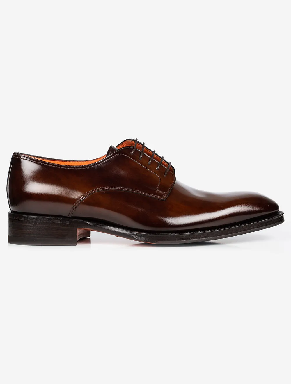 SANTONI Derby Shoe Brown