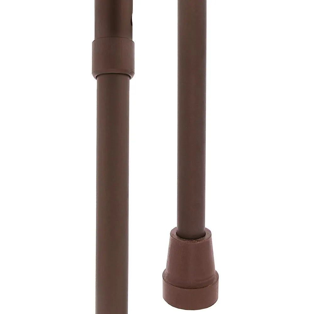 Scratch and Dent Brown Designer Adjustable Derby Walking Cane V1695