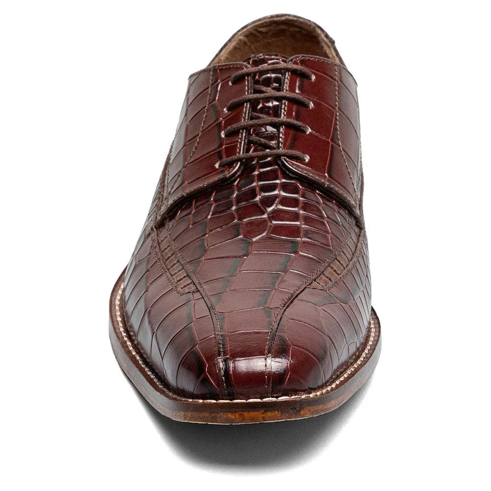 Stacy Adams Gabardo Cognac Men’s Bike Toe Oxford Shoes