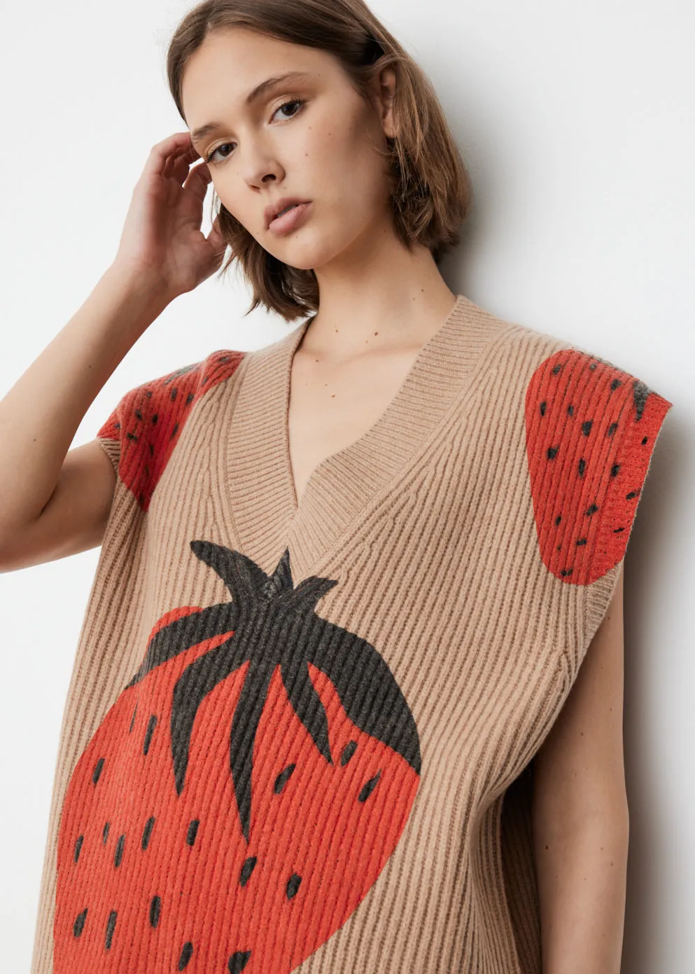 Strawberry V-Neck Vest