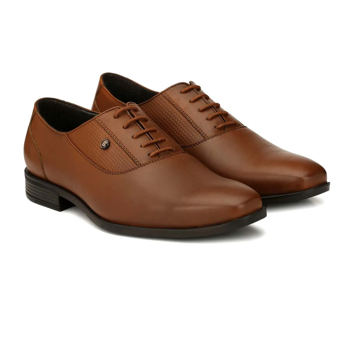 Tan Formal Derby Lace-ups