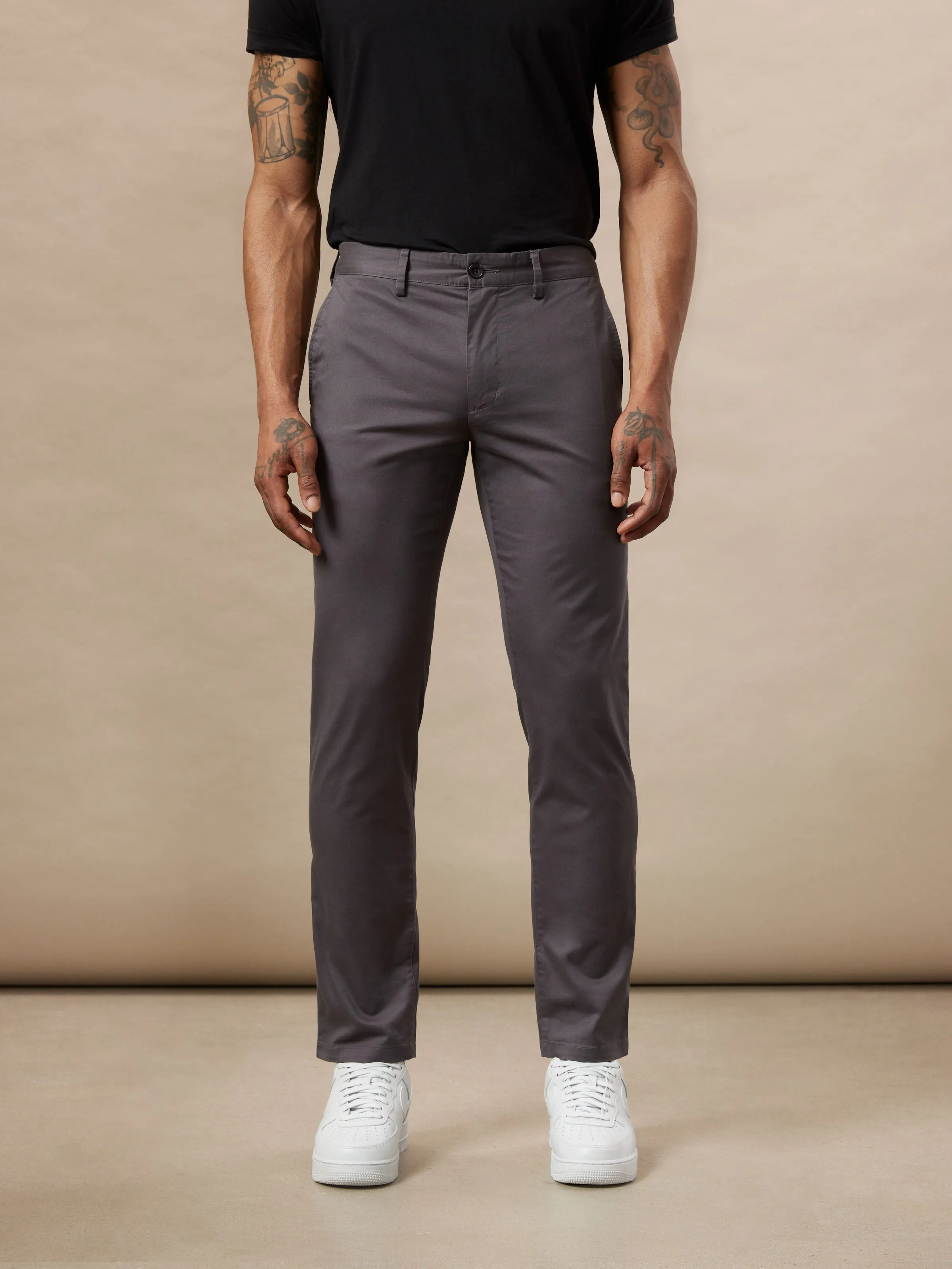 The Brunswick Slim Chino Pant in Iron Grey