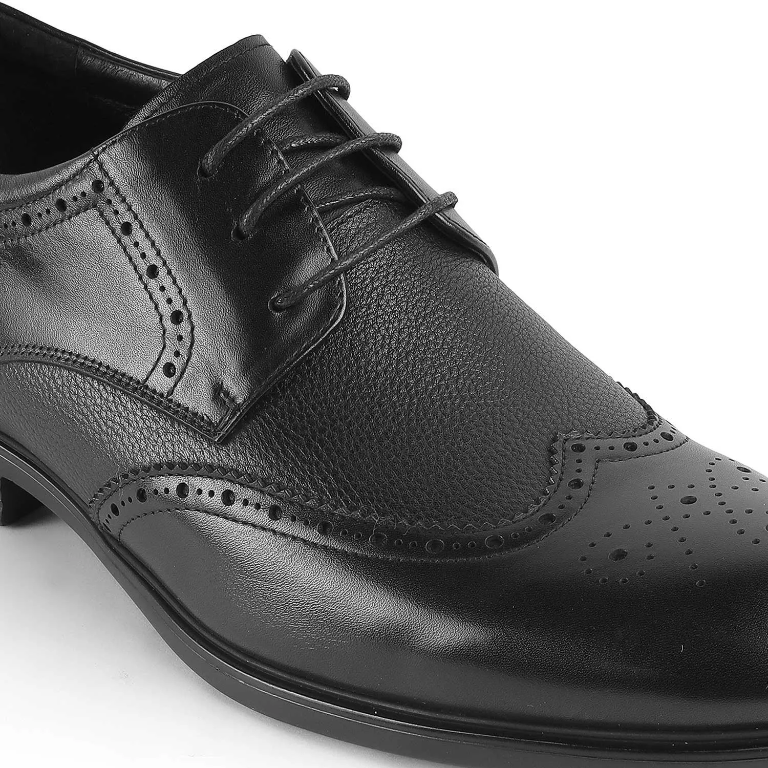 Tresmode St.James Black Men's Oxford Brogue Lace Ups