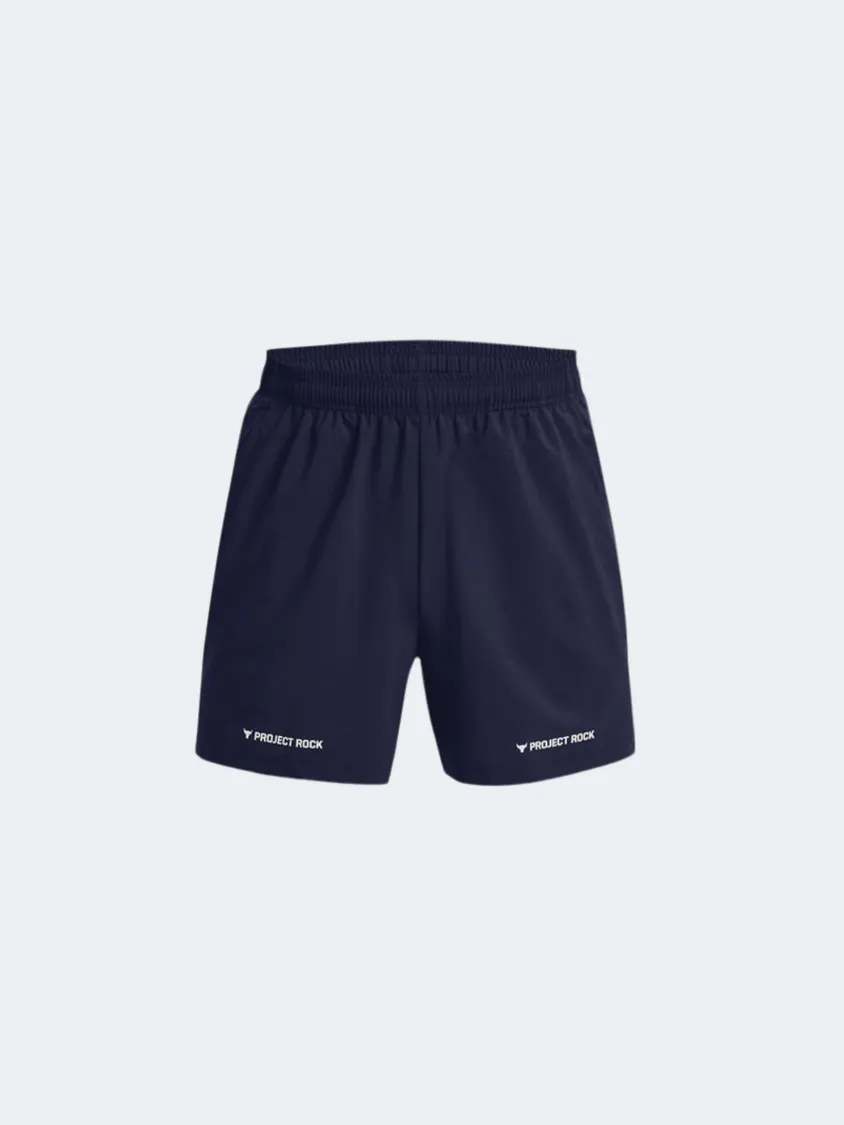 Under Armour Project Rock Leg Day Men Training Short Midnight Navy/White