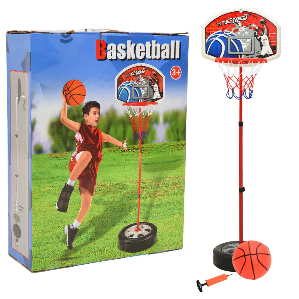 vidaXL Children Basketball Play Set Adjustable 120 cm