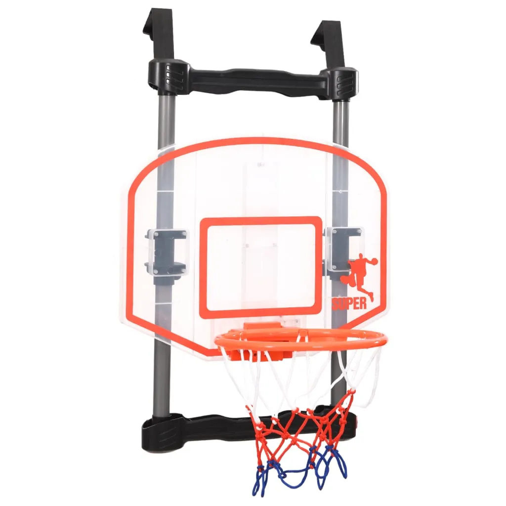 vidaXL Children Basketball Play Set for Door Adjustable - Fun Basketball Game for All Ages