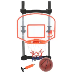 vidaXL Children Basketball Play Set for Door Adjustable - Fun Basketball Game for All Ages