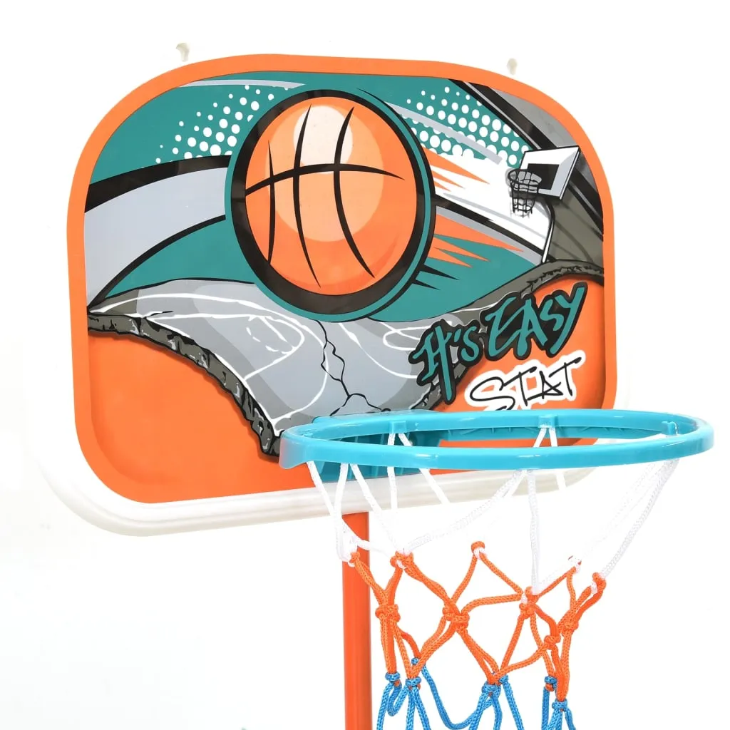 vidaXL Portable Basketball Play Set - Adjustable Height 133-160 cm for Kids