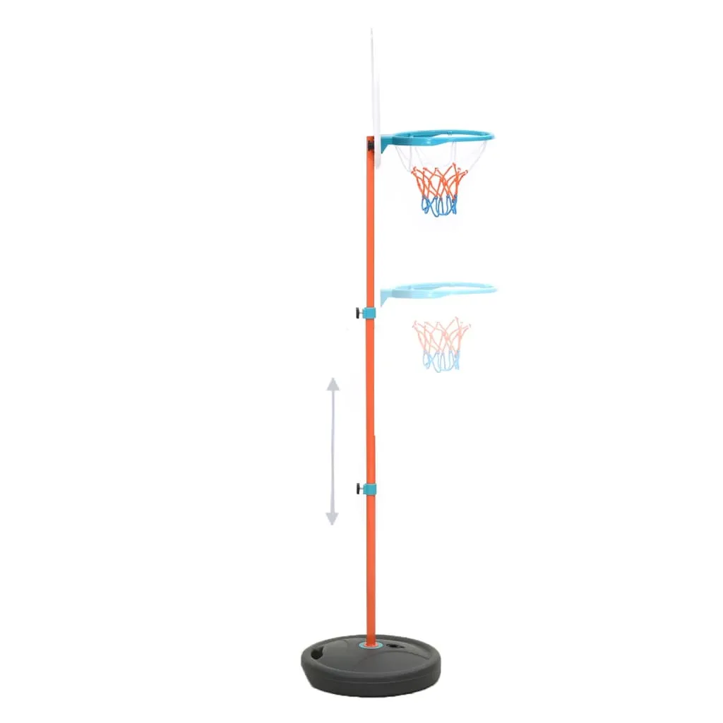 vidaXL Portable Basketball Play Set - Adjustable Height 133-160 cm for Kids