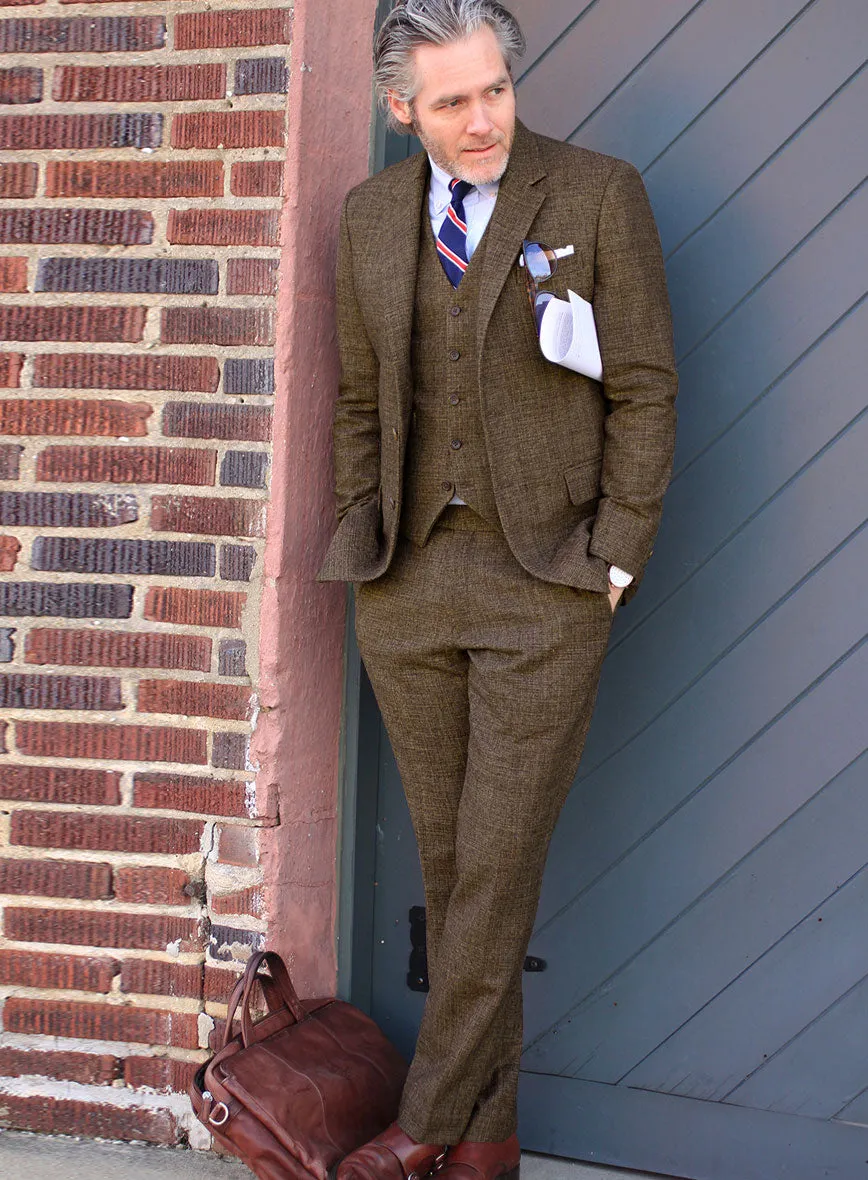 Vintage Glasgow Brown Tweed Suit