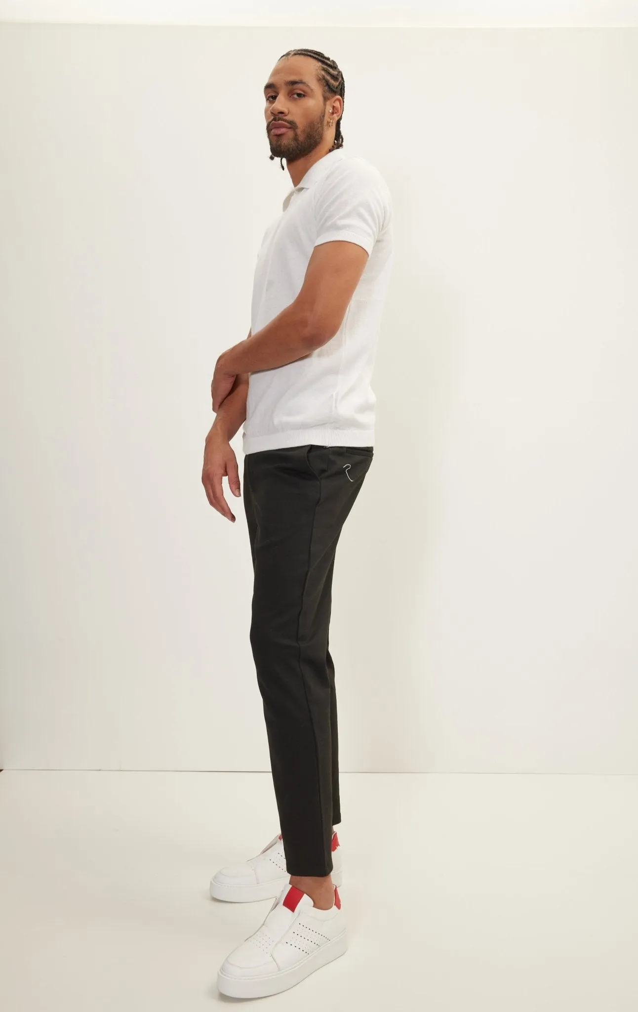 Weekend Knitted Fit Slacks - Black