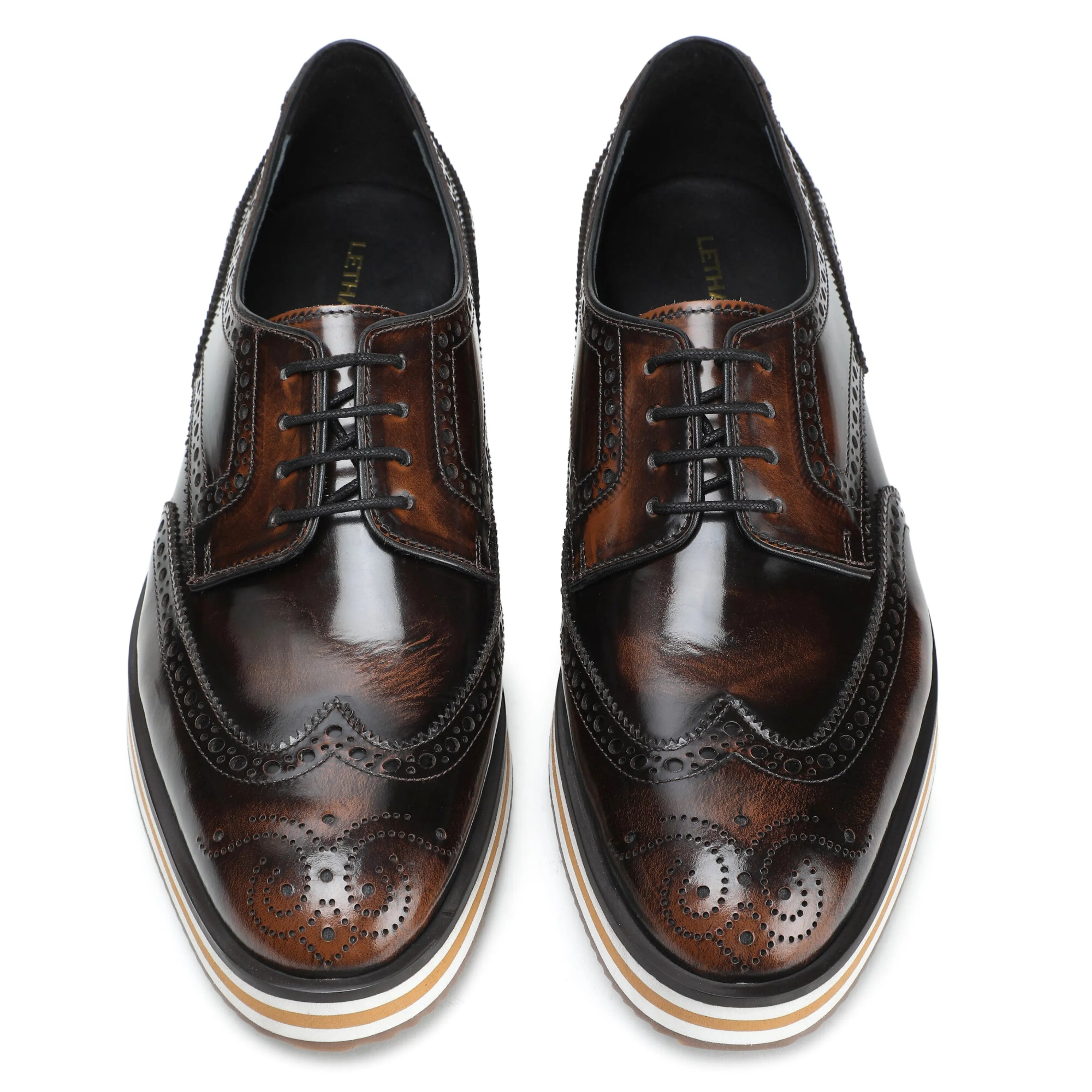 Wingtip Sneakers- Brush Off Brown