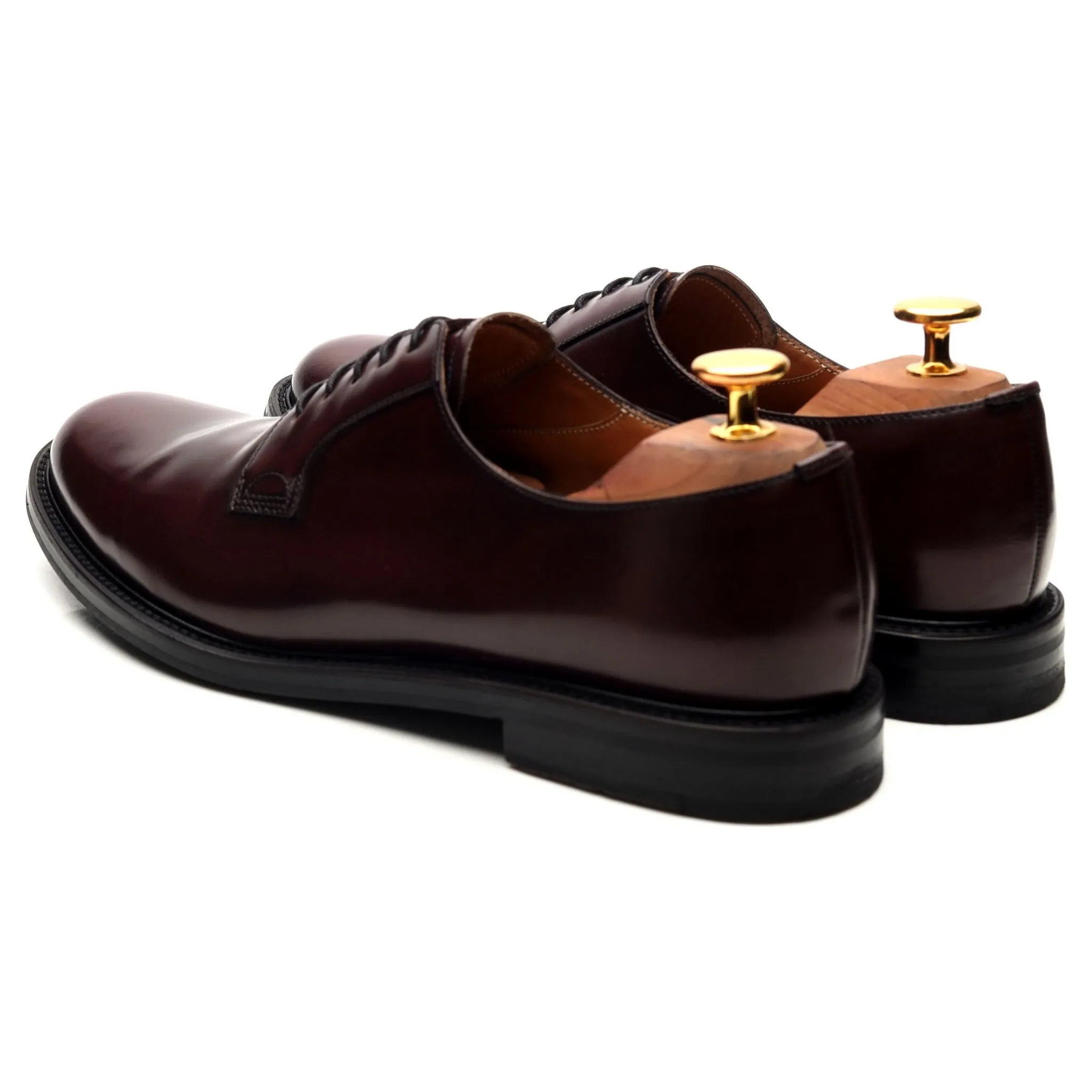 Women's 'Cindy' Burgundy Leather Derby UK 7 EU 40