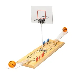 Wooden Dual Basketball Hoop Game